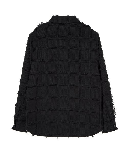 SILN(シルン)の「Epaulet tassel check shirts (BLACK)(シャツ/ブラウス・レディース・その他・FREE)」の3枚目の写真