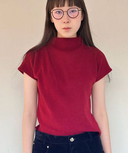 BIBYSEOB（バイバイソプ）の「コージーツーピンタックハーフタートルワイン[T44]（Tシャツ/カットソー・レディース・バーガンディー・SMALL/MEDIUM）」の9枚目の写真