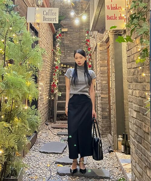 BIBYSEOB（バイバイソプ）の「コージーツーピンタックハーフタートルワイン[T44]（Tシャツ/カットソー・レディース・バーガンディー・SMALL/MEDIUM）」の11枚目の写真