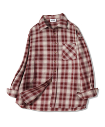 GRAYBLVD（グレイブラバット）の「ボルトンチェックシャツ GKCSH42 (RED)（シャツ/ブラウス）」
