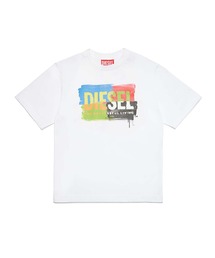 DIESEL KIDS（ディーゼルキッズ）の「DIESEL（ディーゼル）Kids & Junior ブランドロゴ半袖Tシャツカットソー（Tシャツ/カットソー）」