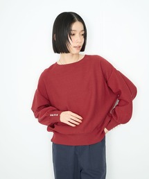 Idnes 横リブパールボタンニット