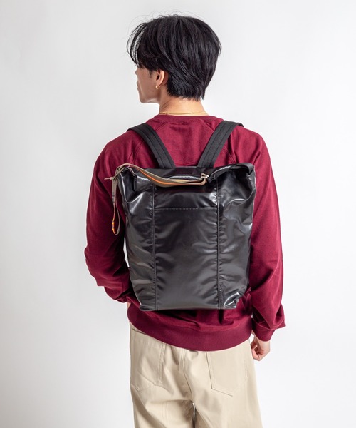 Jack Gomme（ジャックゴム）の「【Jack Gomme】2WAY バックパック トートバッグ リュック　LILLE（バックパック/リュック・メンズ・ブラック/ベージュ/ダークグリーン/ホワイト/カーキ・FREE）」の10枚目の写真