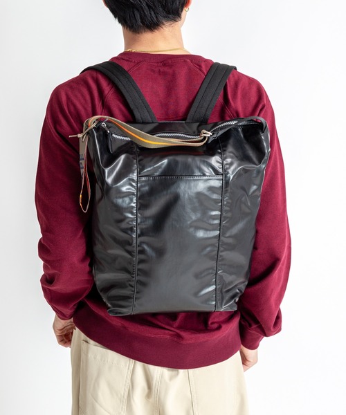 Jack Gomme（ジャックゴム）の「【Jack Gomme】2WAY バックパック トートバッグ リュック　LILLE（バックパック/リュック・メンズ・ブラック/ベージュ/ダークグリーン/ホワイト/カーキ・FREE）」の11枚目の写真