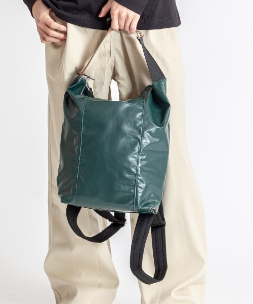 Jack Gomme（ジャックゴム）の「【Jack Gomme】2WAY バックパック トートバッグ リュック　LILLE（バックパック/リュック・メンズ・ブラック/ベージュ/ダークグリーン/ホワイト/カーキ・FREE）」の21枚目の写真