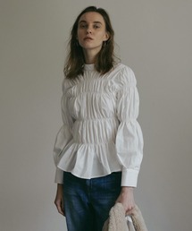 MANOF | SHIRRING BLOUSE(シャツ/ブラウス)