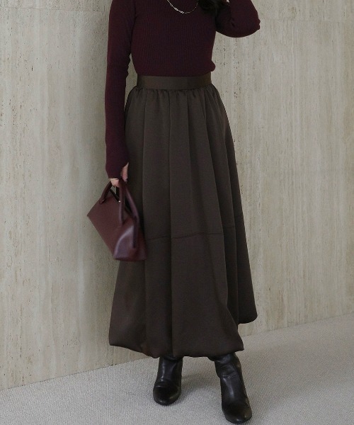 アセライクサテンバルーンスカート（スカート）｜anuans（アニュアンス