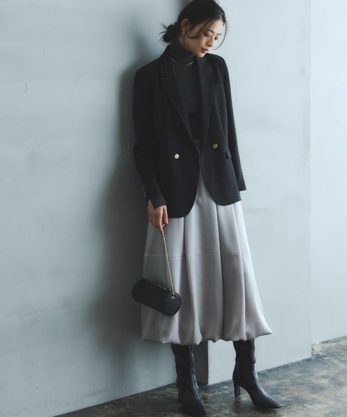 アセライクサテンバルーンスカート（スカート）｜anuans（アニュアンス