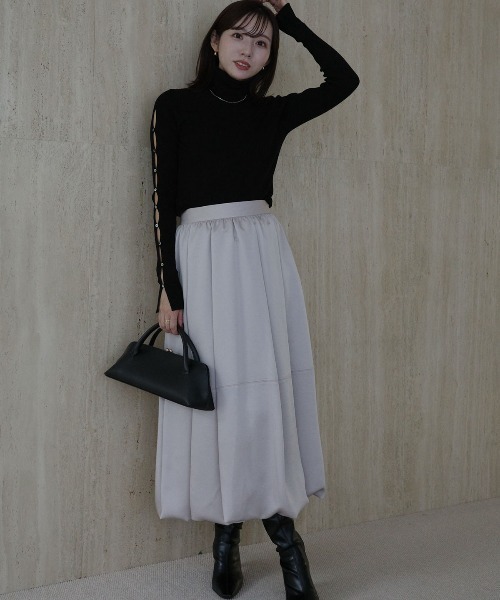 セール】アセライクサテンバルーンスカート（スカート）｜anuans（ア