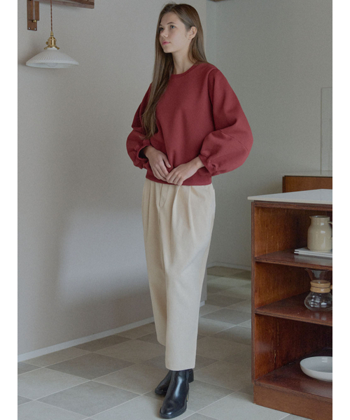 AVANT-G(アバン)の「Corduroy Crop Banding Pants - CREAM(その他パンツ・レディース・ブラウン/クリーム・FREE)」の8枚目の写真