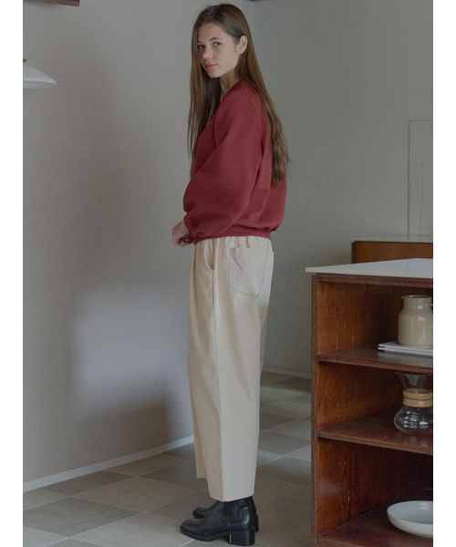 AVANT-G(アバン)の「Corduroy Crop Banding Pants - CREAM(その他パンツ・レディース・ブラウン/クリーム・FREE)」の5枚目の写真