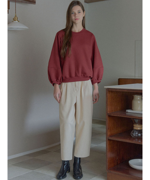 AVANT-G(アバン)の「Corduroy Crop Banding Pants - CREAM(その他パンツ・レディース・ブラウン/クリーム・FREE)」の4枚目の写真