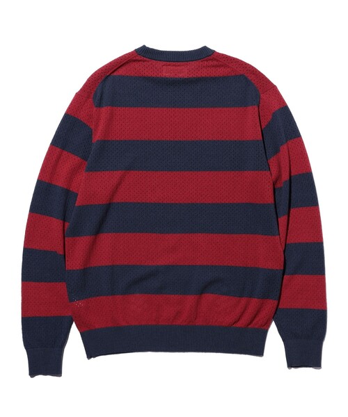 BEAMS PLUS(ビームスプラス)の「Crew Rugger Stripe(ニット/セーター・メンズ・グリーン/レッド/イエロー・X-LARGE/MEDIUM/SMALL/LARGE)」の9枚目の写真