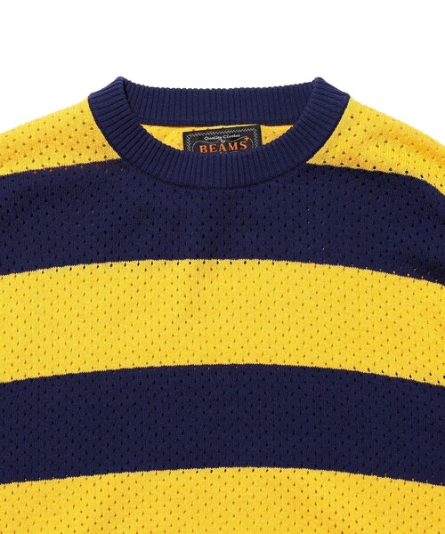 BEAMS PLUS(ビームスプラス)の「Crew Rugger Stripe(ニット/セーター・メンズ・グリーン/レッド/イエロー・X-LARGE/MEDIUM/SMALL/LARGE)」の11枚目の写真