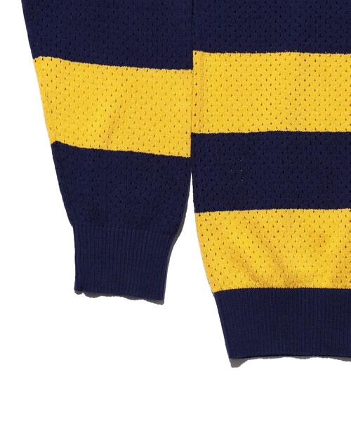 BEAMS PLUS(ビームスプラス)の「Crew Rugger Stripe(ニット/セーター・メンズ・グリーン/レッド/イエロー・X-LARGE/MEDIUM/SMALL/LARGE)」の12枚目の写真