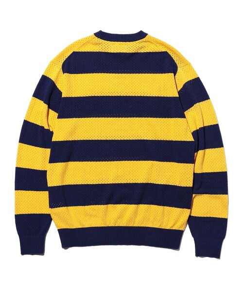 BEAMS PLUS(ビームスプラス)の「Crew Rugger Stripe(ニット/セーター・メンズ・グリーン/レッド/イエロー・X-LARGE/MEDIUM/SMALL/LARGE)」の14枚目の写真