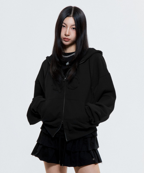 DAUSPICE(ディーオスピス)の「(DUC) Symbol Hoodie Zip-up Black(パーカー・レディース・ブラック・MEDIUM/LARGE)」の2枚目の写真