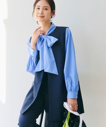 CROSS FUNCTION（クロスファンクション）の「《洗える・シワになりにくい》正解ロングジレ　5サイズ展開【CROSS FUNCTION/クロスファンクション】（ベスト）」