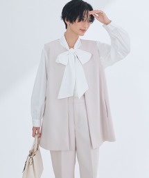 CROSS FUNCTION（クロスファンクション）の「《洗える・シワになりにくい》正解ロングジレ　5サイズ展開【CROSS FUNCTION/クロスファンクション】（ベスト）」