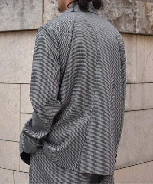Noen(ノエン)の「プレッピールーズジャケット(テーラードジャケット・メンズ・ハウンドトゥース/ブラック・LARGE/MEDIUM)」の4枚目の写真