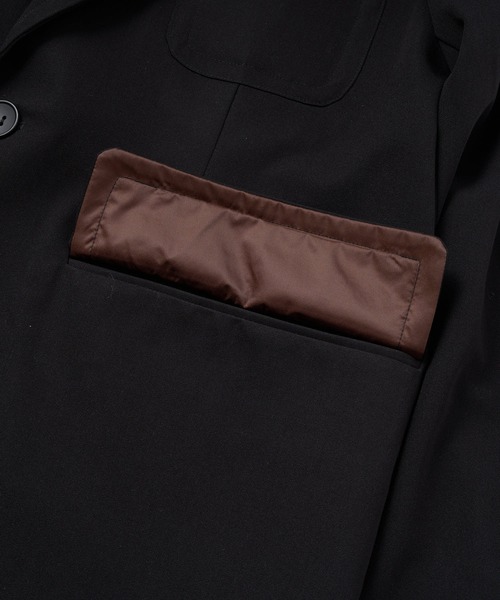 Noen(ノエン)の「プレッピールーズジャケット(テーラードジャケット・メンズ・ハウンドトゥース/ブラック・LARGE/MEDIUM)」の9枚目の写真