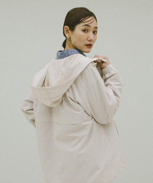 GLOBAL WORK（グローバルワーク）の「防風多機能マウンテンパーカー/580992（マウンテンパーカー・レディース・アイボリー/ブラック/オリーブ系3/ベージュ・MEDIUM/LARGE）」の18枚目の写真