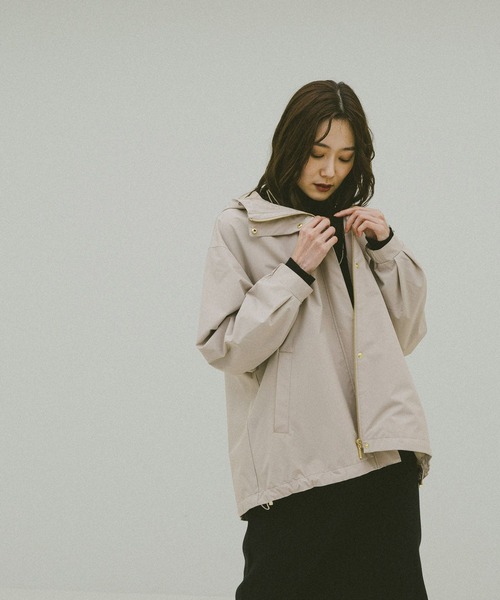 GLOBAL WORK（グローバルワーク）の「防風多機能マウンテンパーカー/580992（マウンテンパーカー・レディース・アイボリー/ブラック/オリーブ系3/ベージュ・MEDIUM/LARGE）」の9枚目の写真