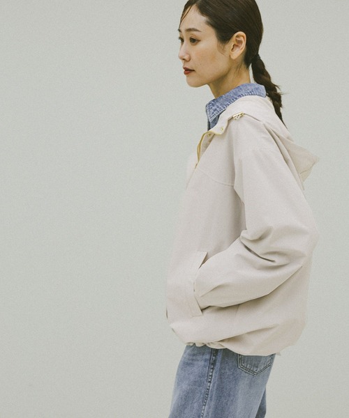 GLOBAL WORK（グローバルワーク）の「防風多機能マウンテンパーカー/580992（マウンテンパーカー・レディース・アイボリー/ブラック/オリーブ系3/ベージュ・MEDIUM/LARGE）」の22枚目の写真