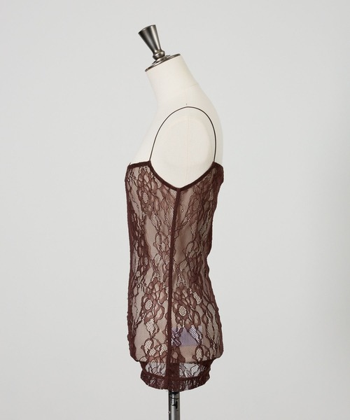 Chaos（カオス）の「Chaos(カオス)/ ◇Dhruv Kapoor◇レースキャミソール（キャミソール・レディース・ブラック/ブラウン・FREE）」の9枚目の写真