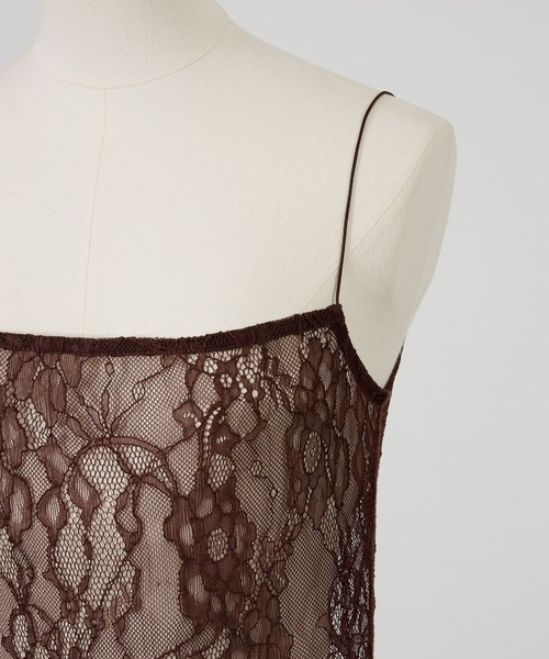 Chaos（カオス）の「Chaos(カオス)/ ◇Dhruv Kapoor◇レースキャミソール（キャミソール・レディース・ブラック/ブラウン・FREE）」の15枚目の写真