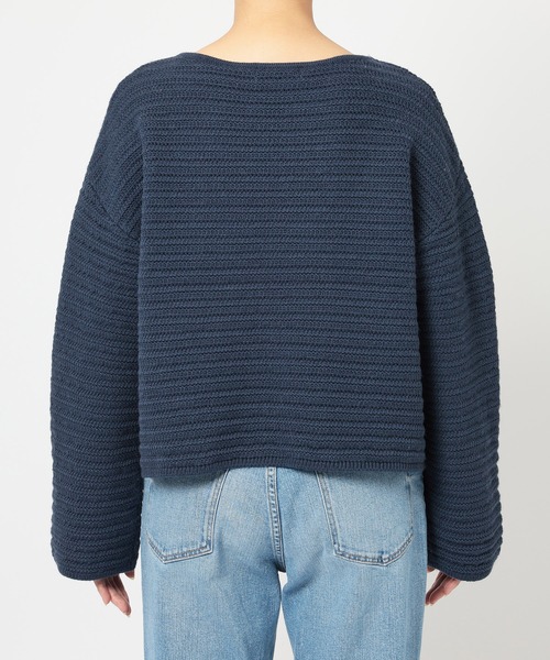 BABYLONE(バビロン)の「エフォートレスリブニット(ニット/セーター・レディース・ライトベージュ/ネイビー・フリー)」の13枚目の写真