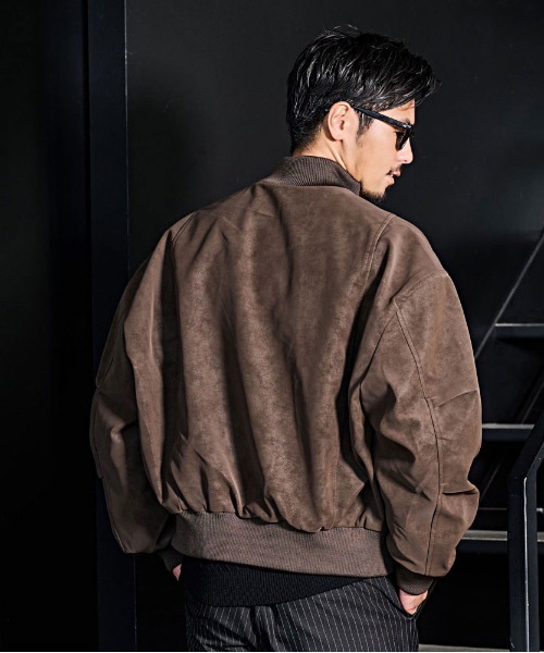 CavariA（キャバリア）の「『CavariA/キャバリア』ポリエステルスウェードスタンドブルゾン（ブルゾン・メンズ・ブラック/ベージュ/ブラウン・M/L）」の20枚目の写真