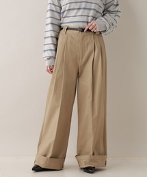 RAGEBLUE | ダブルタックチノワイドパンツ(チノパンツ)