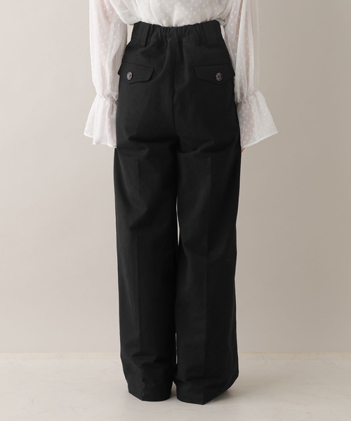 RAGEBLUE(レイジブルー)の「ダブルタックチノワイドパンツ(チノパンツ・レディース・ベージュ/ブラック・FREE)」の14枚目の写真