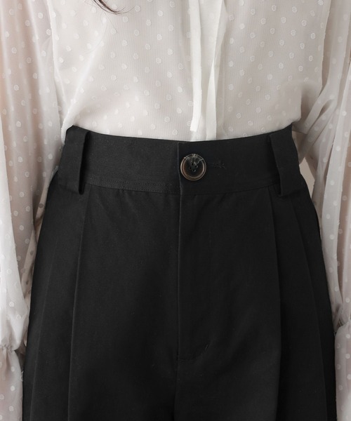 RAGEBLUE(レイジブルー)の「ダブルタックチノワイドパンツ(チノパンツ・レディース・ベージュ/ブラック・FREE)」の17枚目の写真