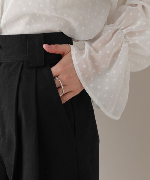 RAGEBLUE(レイジブルー)の「ダブルタックチノワイドパンツ(チノパンツ・レディース・ベージュ/ブラック・FREE)」の18枚目の写真