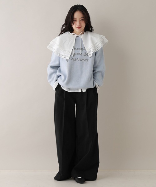 RAGEBLUE(レイジブルー)の「ダブルタックチノワイドパンツ(チノパンツ・レディース・ベージュ/ブラック・FREE)」の22枚目の写真