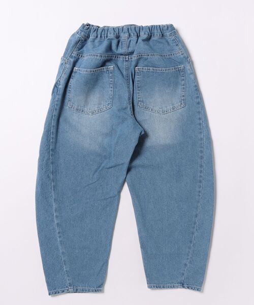 GROOVY COLORS(グルービーカラーズ)の「8oz Denim Barrel Leg Long Pants(その他パンツ・キッズ・ブルー・135/145)」の2枚目の写真