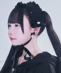 mine by LAFARY（マインバイラファリー）の「ベロアリボンヘッドドレス（その他ヘアアクセサリー）」