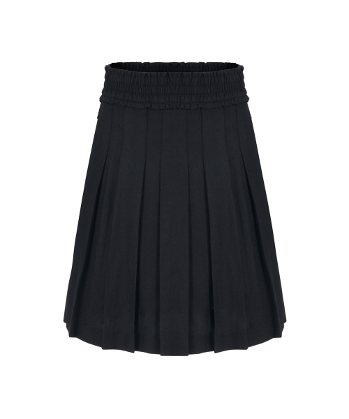 FRILL PLEATS SKIRT Black（スカート）｜LOVECRAZYWILDMAN（ラブ