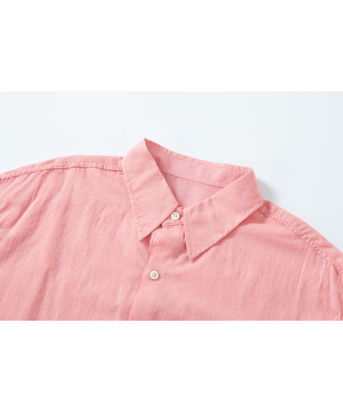 SALAD BAGUNI(サラダバグニ)の「Sheer cotton shirt - pink(シャツ/ブラウス・レディース・その他・FREE)」の3枚目の写真