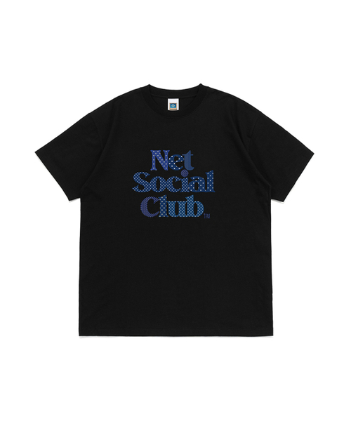 NET SOCIAL CLUB(ネットソーシャルクラブ)の「OGポルカドットロゴ半袖Tシャツ(ブラック)(Tシャツ/カットソー・レディース・ブラック・SMALL/MEDIUM/LARGE/X-LARGE)」の1枚目の写真