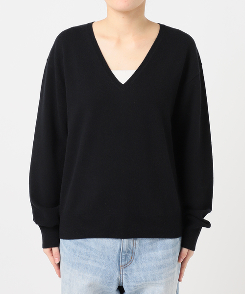 plage W/CAS Vネックプルオーバー セール】W/CAS Vネックプルオーバー（ニット/セーター）｜Plage