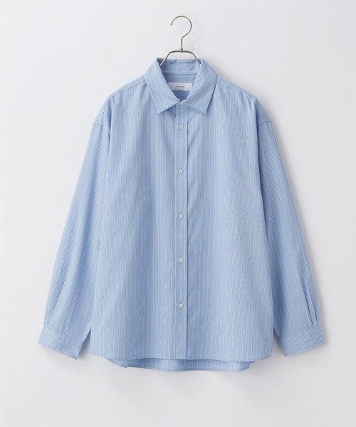 RAGEBLUE（レイジブルー）の「【Easy Care】Regular Collar Stripe Shirt/TRブロードストライプシャツ（シャツ/ブラウス・メンズ・ライトブルー/ブルー/ホワイト系その他・MEDIUM/LARGE）」の3枚目の写真