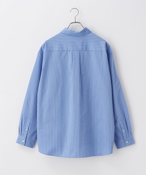 RAGEBLUE（レイジブルー）の「【Easy Care】Regular Collar Stripe Shirt/TRブロードストライプシャツ（シャツ/ブラウス・メンズ・ライトブルー/ブルー/ホワイト系その他・MEDIUM/LARGE）」の4枚目の写真