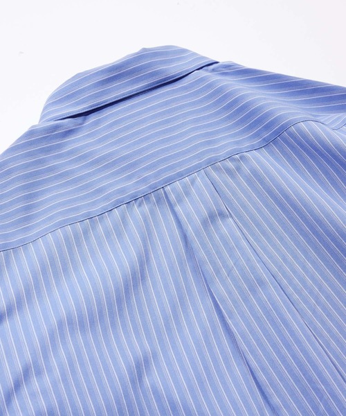 RAGEBLUE（レイジブルー）の「【Easy Care】Regular Collar Stripe Shirt/TRブロードストライプシャツ（シャツ/ブラウス・メンズ・ライトブルー/ブルー/ホワイト系その他・MEDIUM/LARGE）」の6枚目の写真