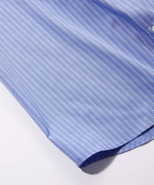 RAGEBLUE（レイジブルー）の「【Easy Care】Regular Collar Stripe Shirt/TRブロードストライプシャツ（シャツ/ブラウス・メンズ・ライトブルー/ブルー/ホワイト系その他・MEDIUM/LARGE）」の7枚目の写真