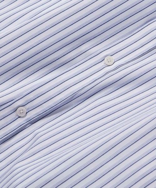 RAGEBLUE（レイジブルー）の「【Easy Care】Regular Collar Stripe Shirt/TRブロードストライプシャツ（シャツ/ブラウス・メンズ・ライトブルー/ブルー/ホワイト系その他・MEDIUM/LARGE）」の9枚目の写真