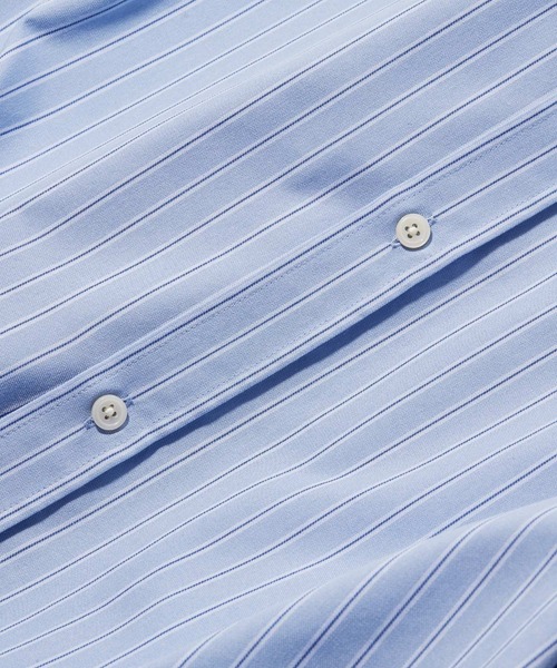 RAGEBLUE（レイジブルー）の「【Easy Care】Regular Collar Stripe Shirt/TRブロードストライプシャツ（シャツ/ブラウス・メンズ・ライトブルー/ブルー/ホワイト系その他・MEDIUM/LARGE）」の10枚目の写真