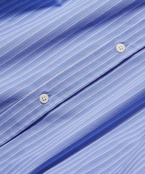 RAGEBLUE（レイジブルー）の「【Easy Care】Regular Collar Stripe Shirt/TRブロードストライプシャツ（シャツ/ブラウス・メンズ・ライトブルー/ブルー/ホワイト系その他・MEDIUM/LARGE）」の11枚目の写真